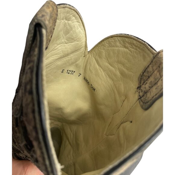 Corral Leather Western Cowgirl Snip Toe Glitter Boots Women's 7 - Picture 10 of 13